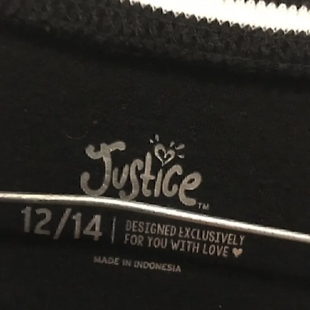 Justice Girls size 12/14 sparkly jacket
